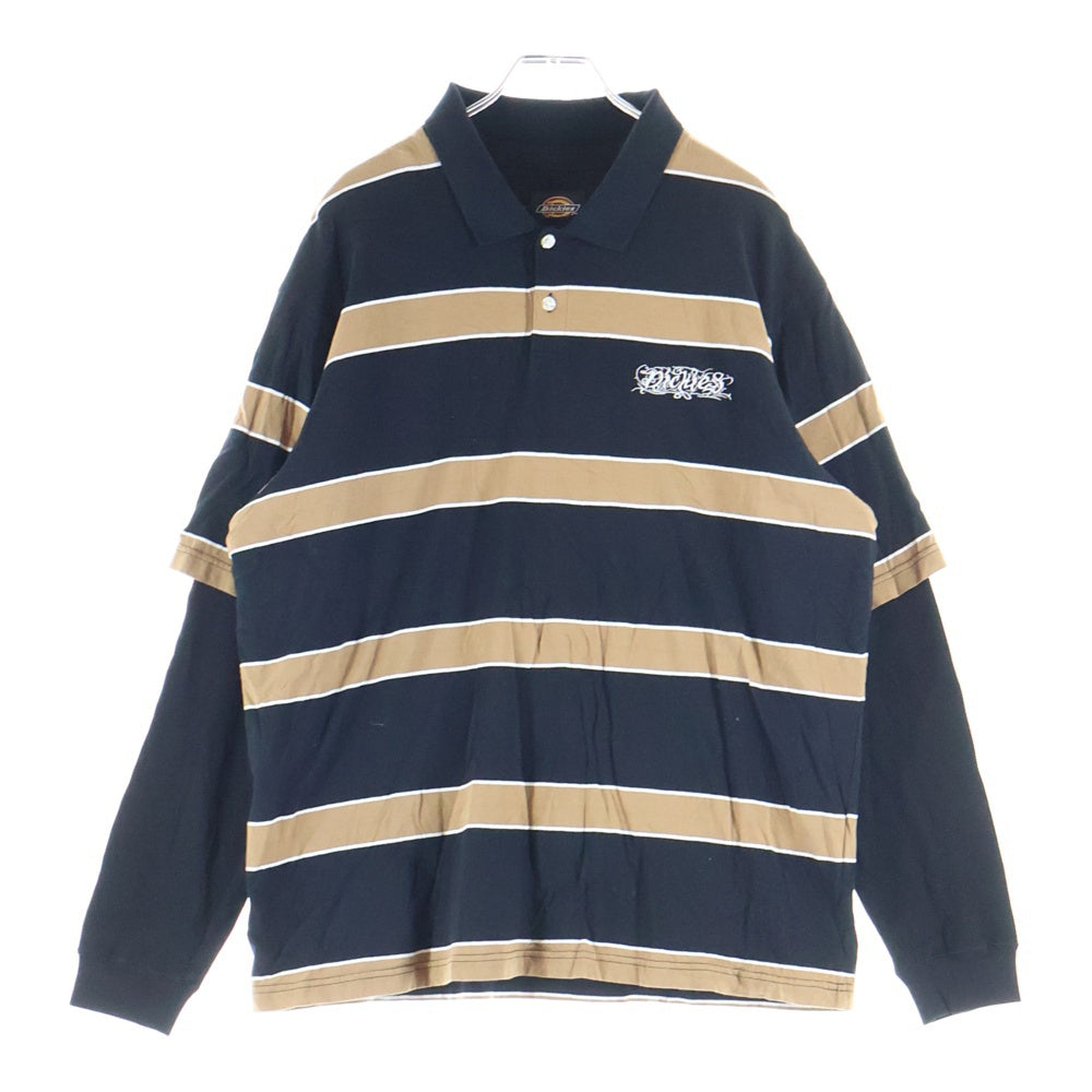 SUPREME(シュプリーム) 24AW Dickies Thermal Polo ディッキーズ サーマルレイヤード 長袖ポロシャツ ブラック