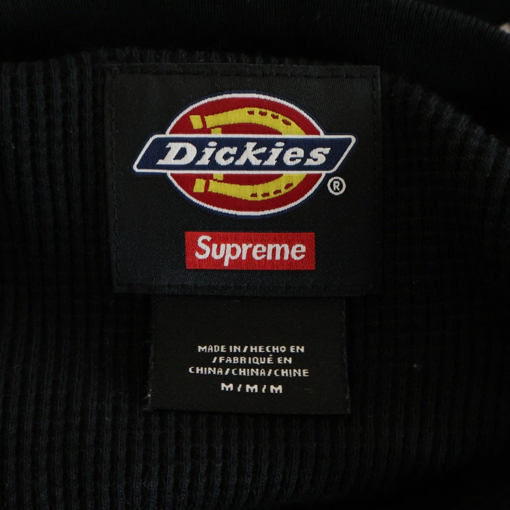 SUPREME(シュプリーム) 24AW Dickies Thermal Polo ディッキーズ サーマルレイヤード 長袖ポロシャツ ブラック