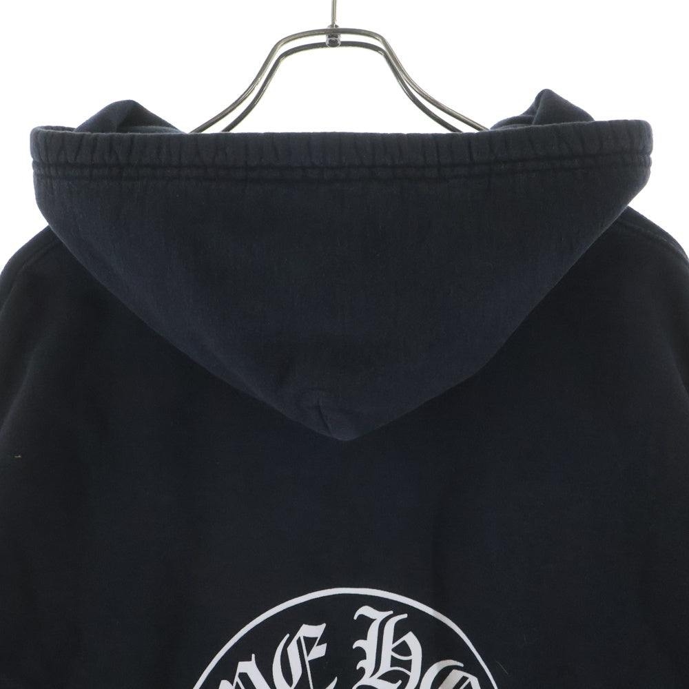 CHROME HEARTS(クロムハーツ) SWTSHRT PLVR マリブ限定 バックホースシュープリント プルオーバーパーカー ブラック
