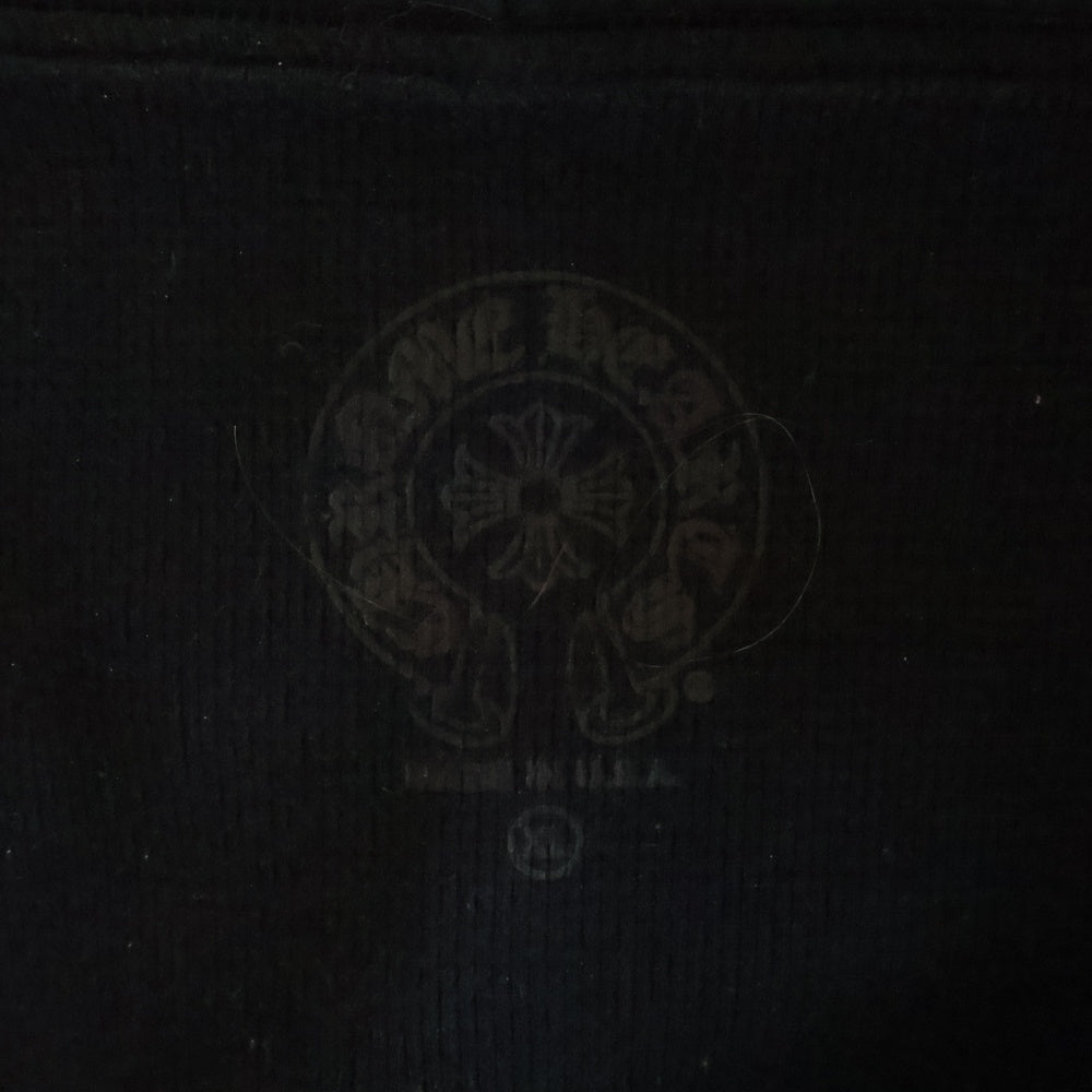 CHROME HEARTS(クロムハーツ) SWTSHRT PLVR マリブ限定 バックホースシュープリント プルオーバーパーカー ブラック