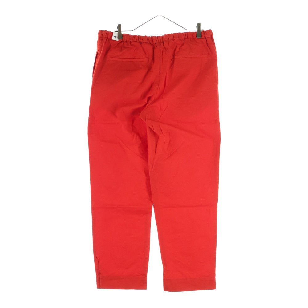 JIL SANDER +(ジルサンダープラス) ドローコードデザイン コットンパンツ レッド
