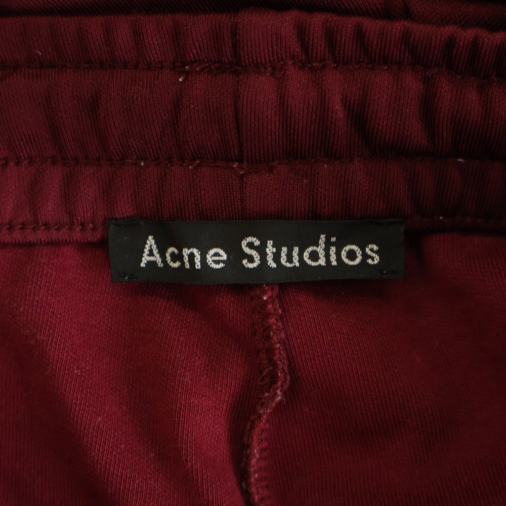 Acne Studios(アクネ ストゥディオズ) サイドライン ドローコード トラックパンツ レッド