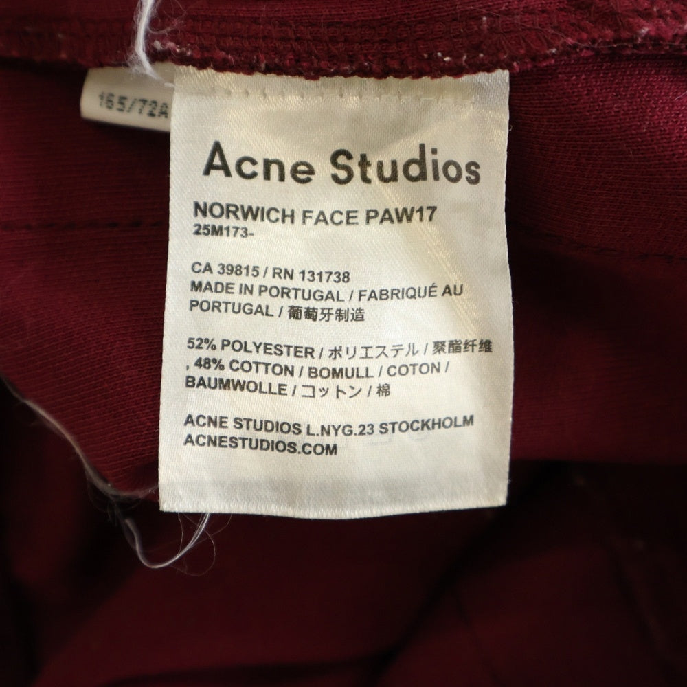 Acne Studios(アクネ ストゥディオズ) サイドライン ドローコード トラックパンツ レッド