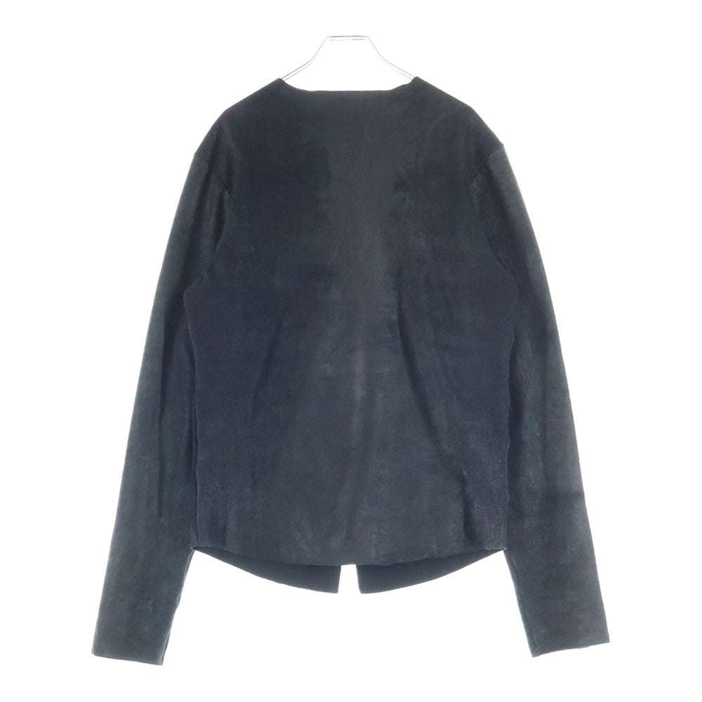 CHROME HEARTS(クロムハーツ) Collarless Leather Jacket 裏地カシミヤ