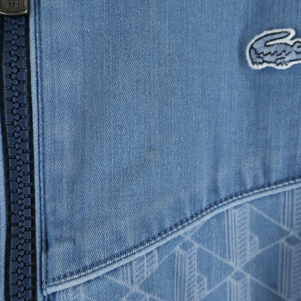 LACOSTE(ラコステ) ロゴワッペン ストレッチデニムトラックジャケット インディゴ BH008J