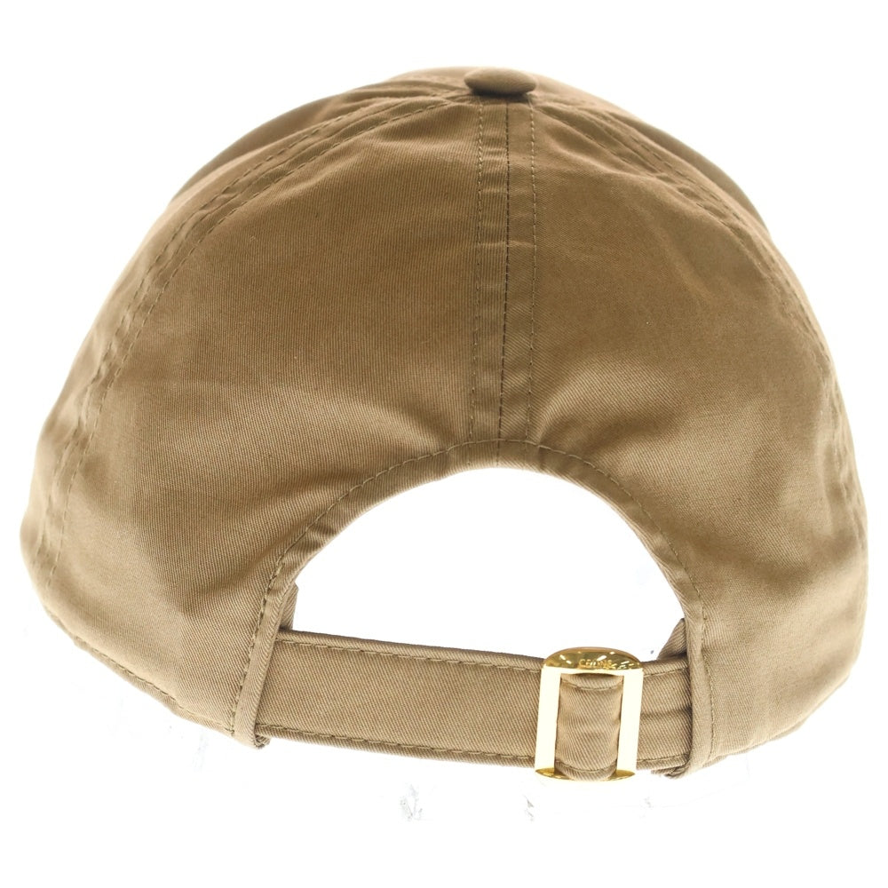 CELINE(セリーヌ) Triomphe baseball cap トリオンフ ワッペンロゴ コットン ベースボールキャップ 帽子 ブラウン 2AUT6969P