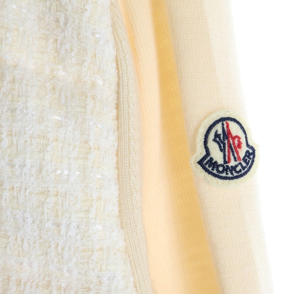 MONCLER(モンクレール) 23SS CARDIGAN TRICOT ツイード カーディガン ジャケット レディース アイボリー I10939B00015