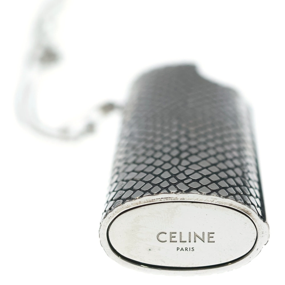 CELINE(セリーヌ) パイソン ライターケース ネックレス シルバー レディース
