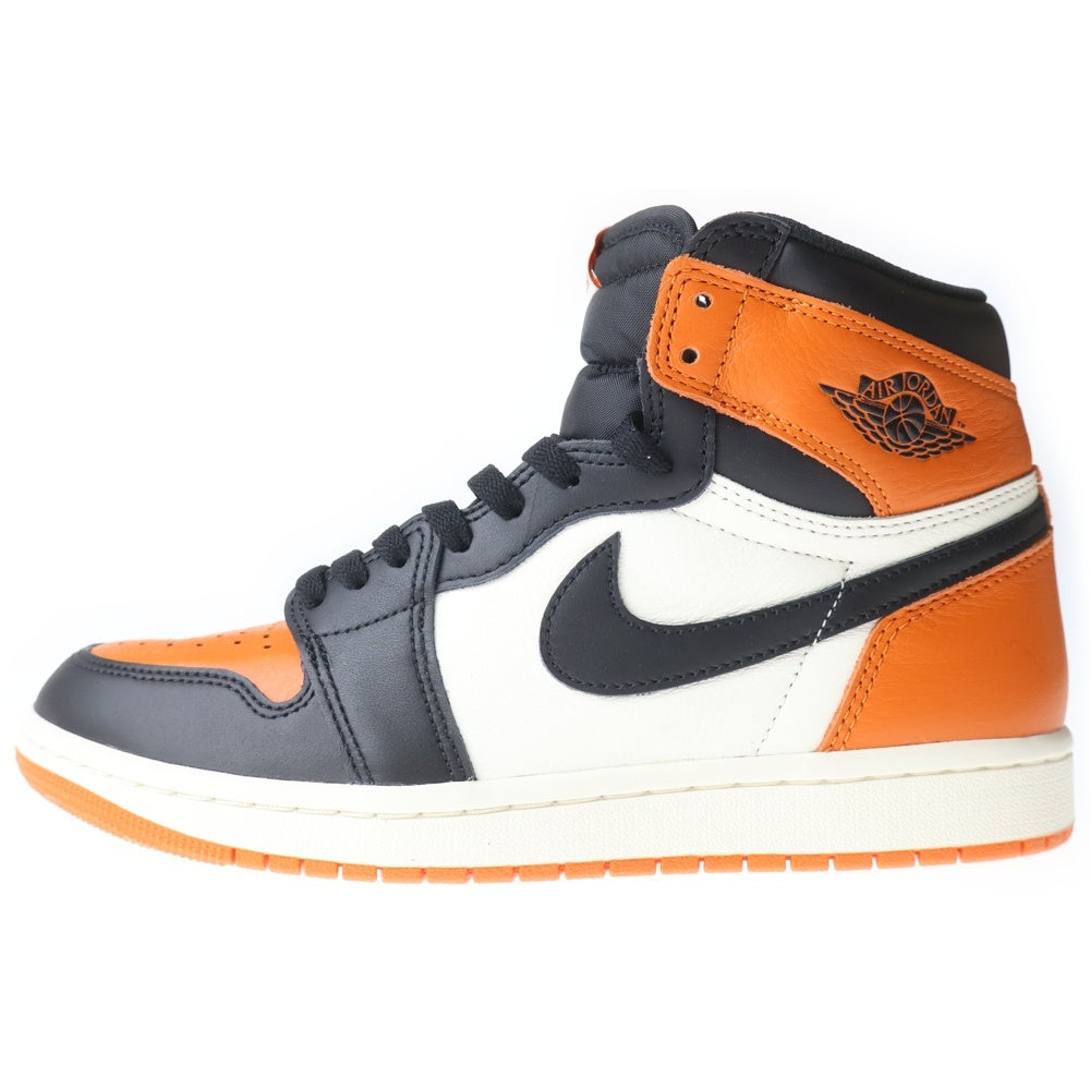 NIKE(ナイキ) AIR JORDAN 1 RETRO HIGH OG エアジョーダン 1 レトロ ハイ オリジナル ハイカットスニーカー オレンジ/ブラック US8/26.0cm DZ5485-008