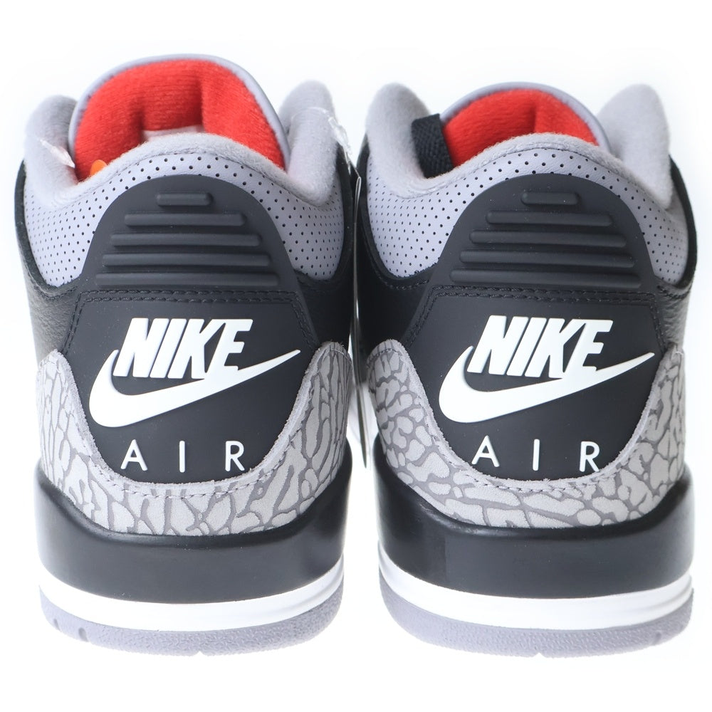 NIKE(ナイキ) AIR JORDAN 3 RETRO エア ジョーダン レトロ ハイカットスニーカー ブラック DN3707-010 US8/26cm