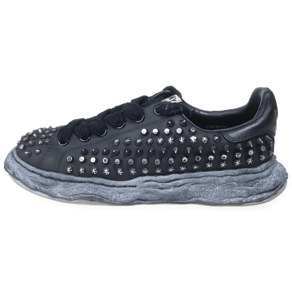 MAISON MIHARAYASUHIRO(メゾンミハラヤスヒロ) BLAKEY STUDDED LOW ブレイキー スタッズ ローカットスニーカー ブラック A15FW714
