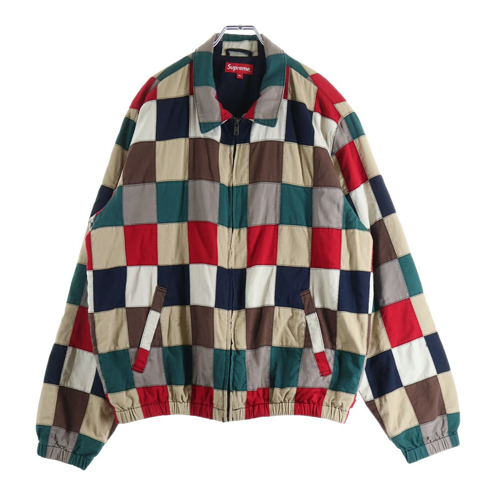 SUPREME(シュプリーム) 19SS Patchwork Harrington Jacket パッチワーク 切り替えデザイン ジップアップ ハリントンジャケット マルチ