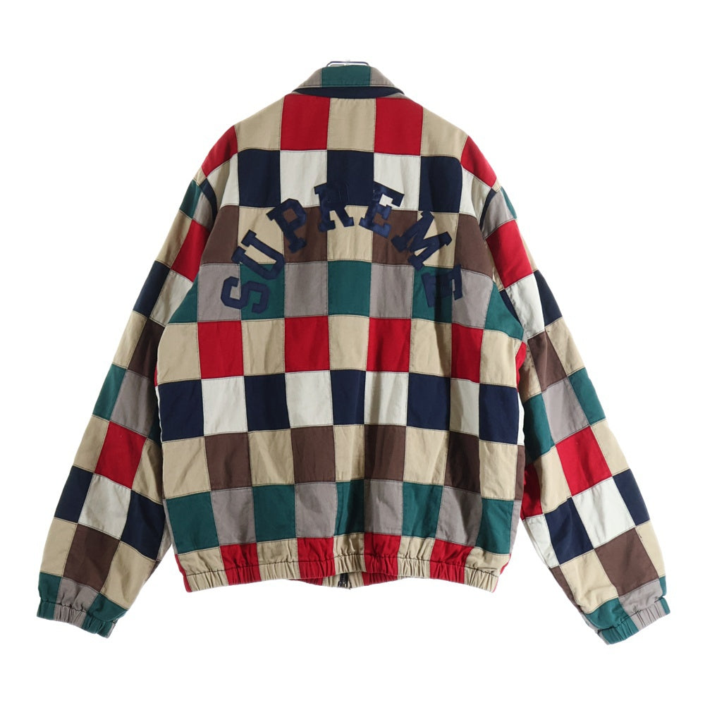 SUPREME(シュプリーム) 19SS Patchwork Harrington Jacket パッチワーク 切り替えデザイン ジップアップ ハリントンジャケット マルチ