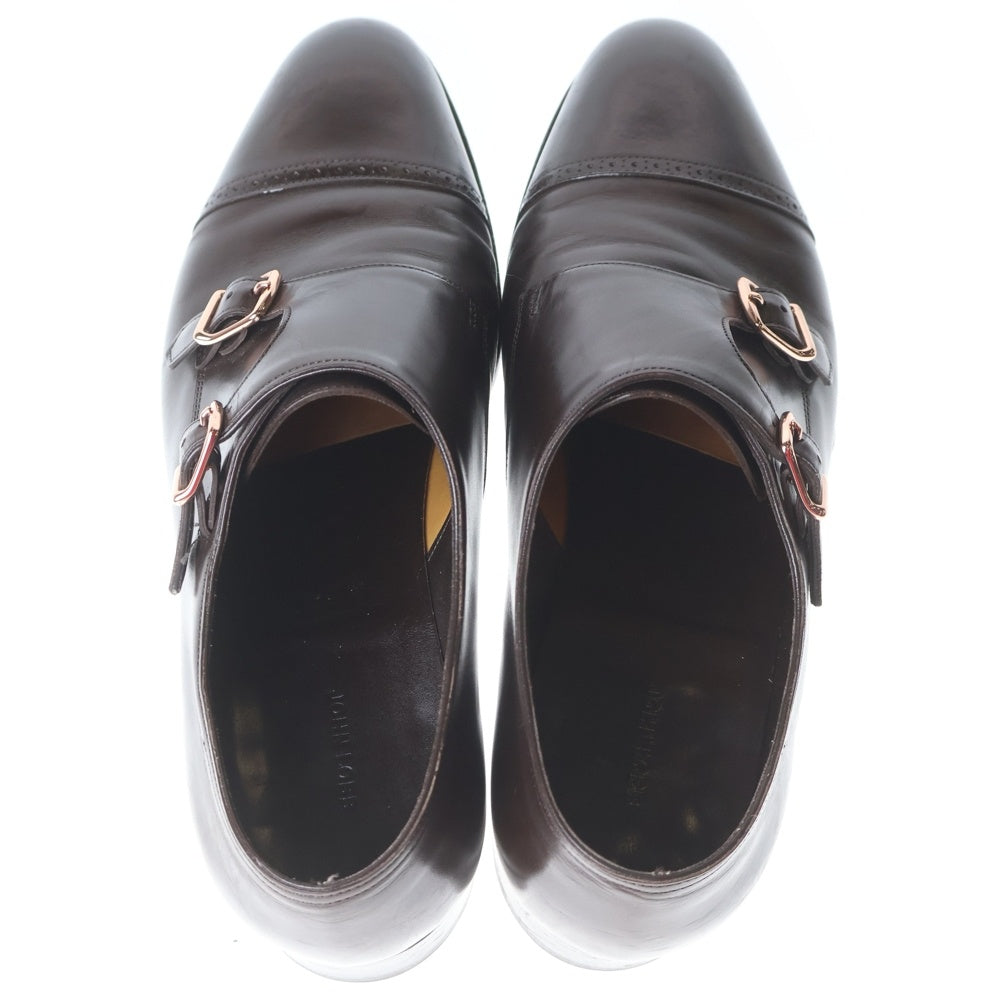 JOHN LOBB(ジョンロブ) PHILIP II DOUBLE BUCKLE ダブルモンクストラップ レザー ドレスシューズ ブラウン 210939