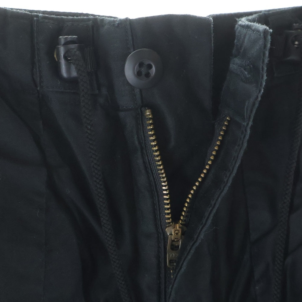 Needles(ニードルス) H.D. Pant ジップフライ カーゴ ヒザデルパンツ ブラック
