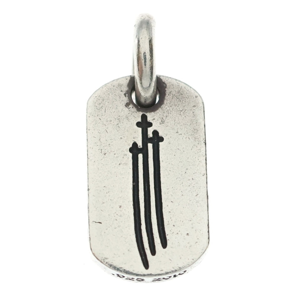 CHROME HEARTS(クロムハーツ) DT TNY RS3 クロスタイニードッグタグ ペンダントトップ シルバー