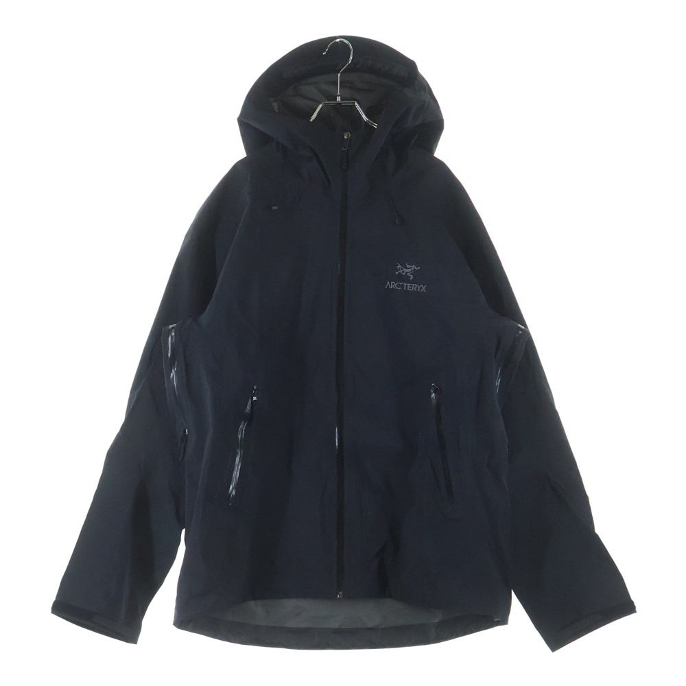 ARC'TERYX(アークテリクス) BETA LT JACKET ベータ エンブロイダリーデザイン フーデット ジップアップ ナイロンジャケット ブラック 26844-135774-07/22