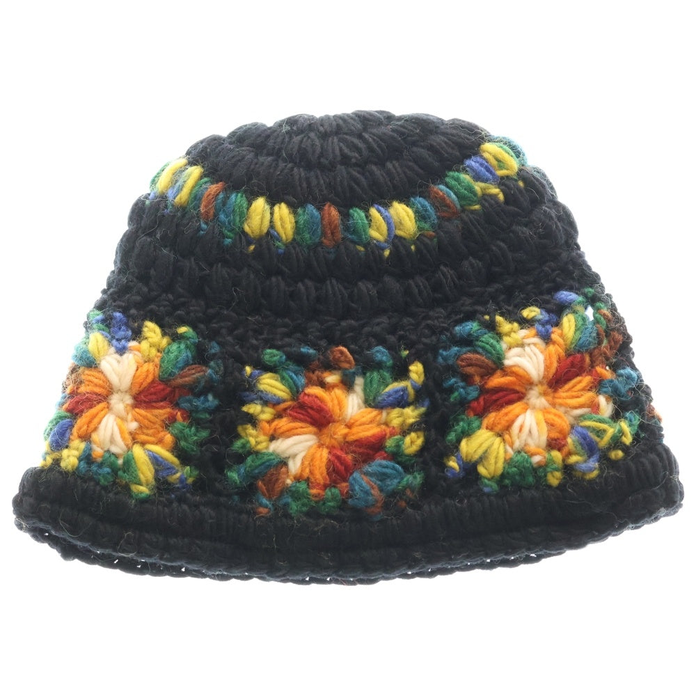 SUPREME(シュプリーム) 25SS Crochet Beanie クロケット ロゴデザイン バケットハット 帽子 ブラック