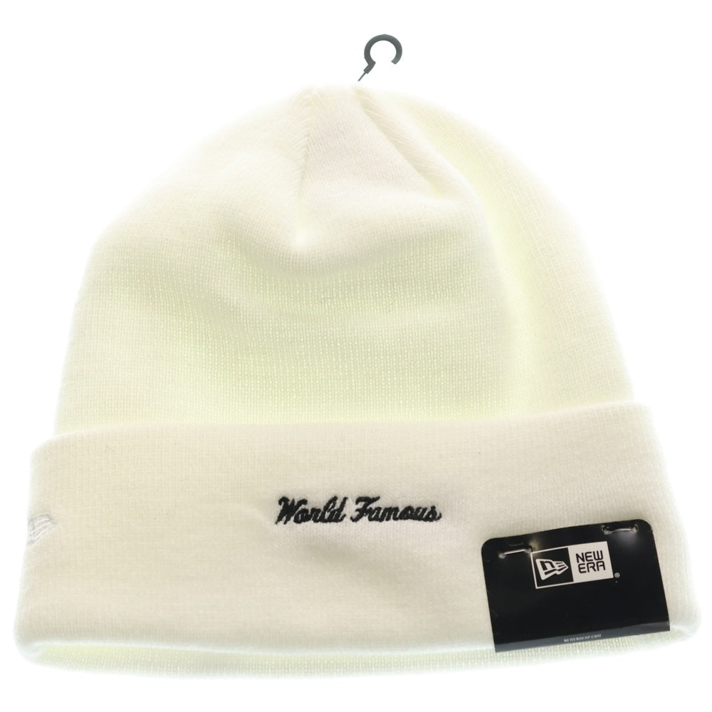 SUPREME(シュプリーム) 21AW ×NEW ERA Box Logo Beanie ニューエラ ボックスロゴデザイン ビーニー ニット帽 ホワイト