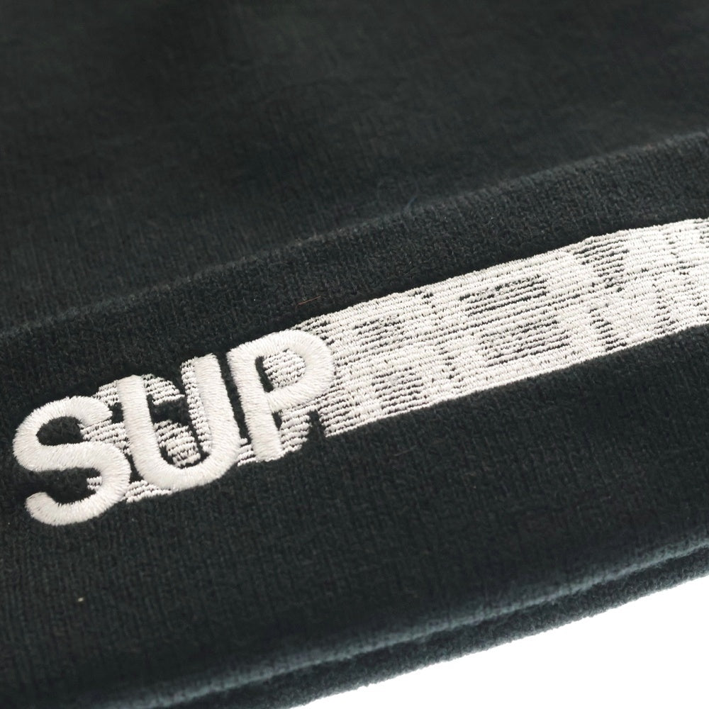 SUPREME(シュプリーム) 23SS Motion Logo Beanie モーション ロゴデザイン ビーニー ニット帽 ブラック