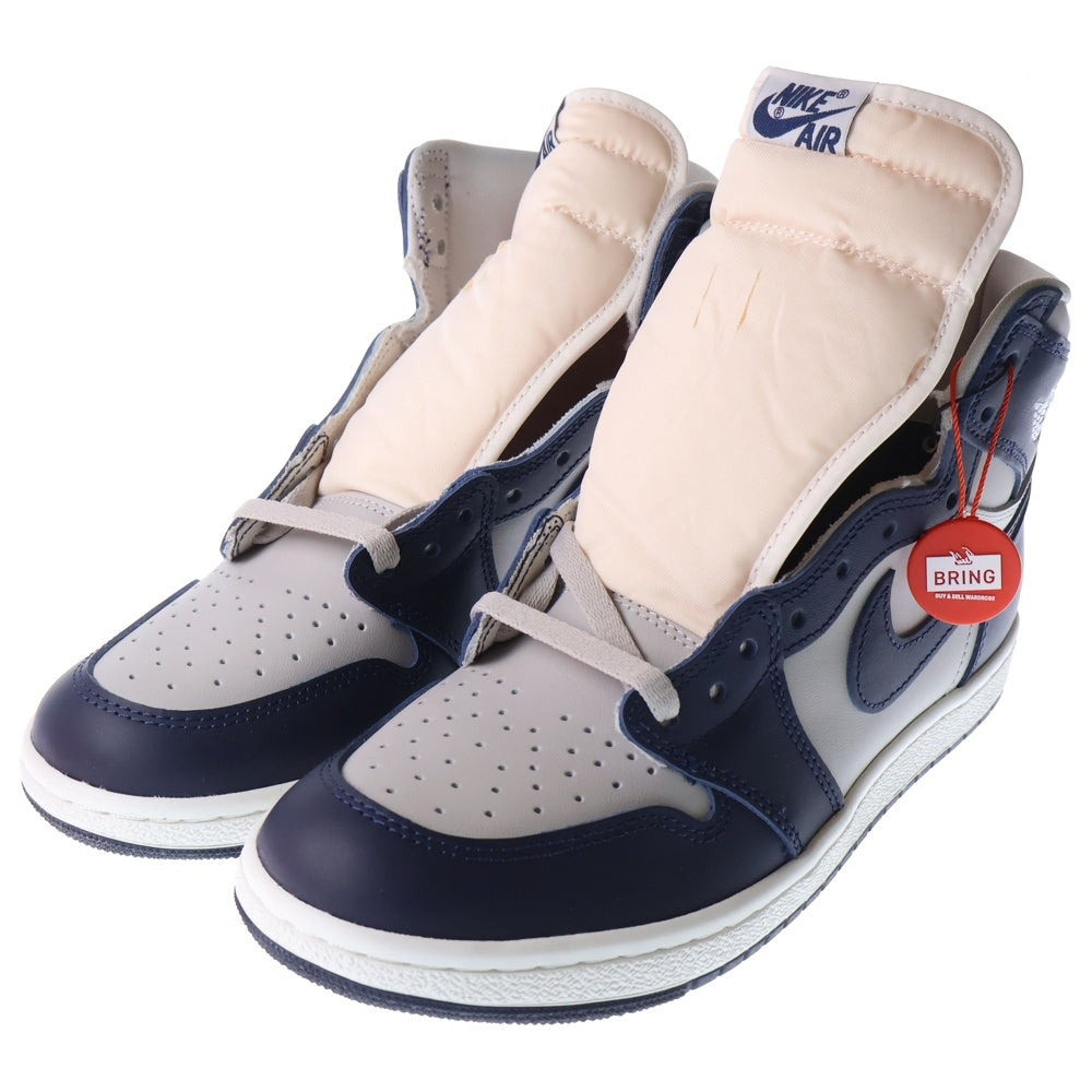 NIKE(ナイキ) AIR JORDAN 1 HIGH 85 GEORGETOWN エアジョーダン1 85 ジョージタウン ハイカットスニーカー グレー/ネイビー US9.5/27.5cm BQ4422-400