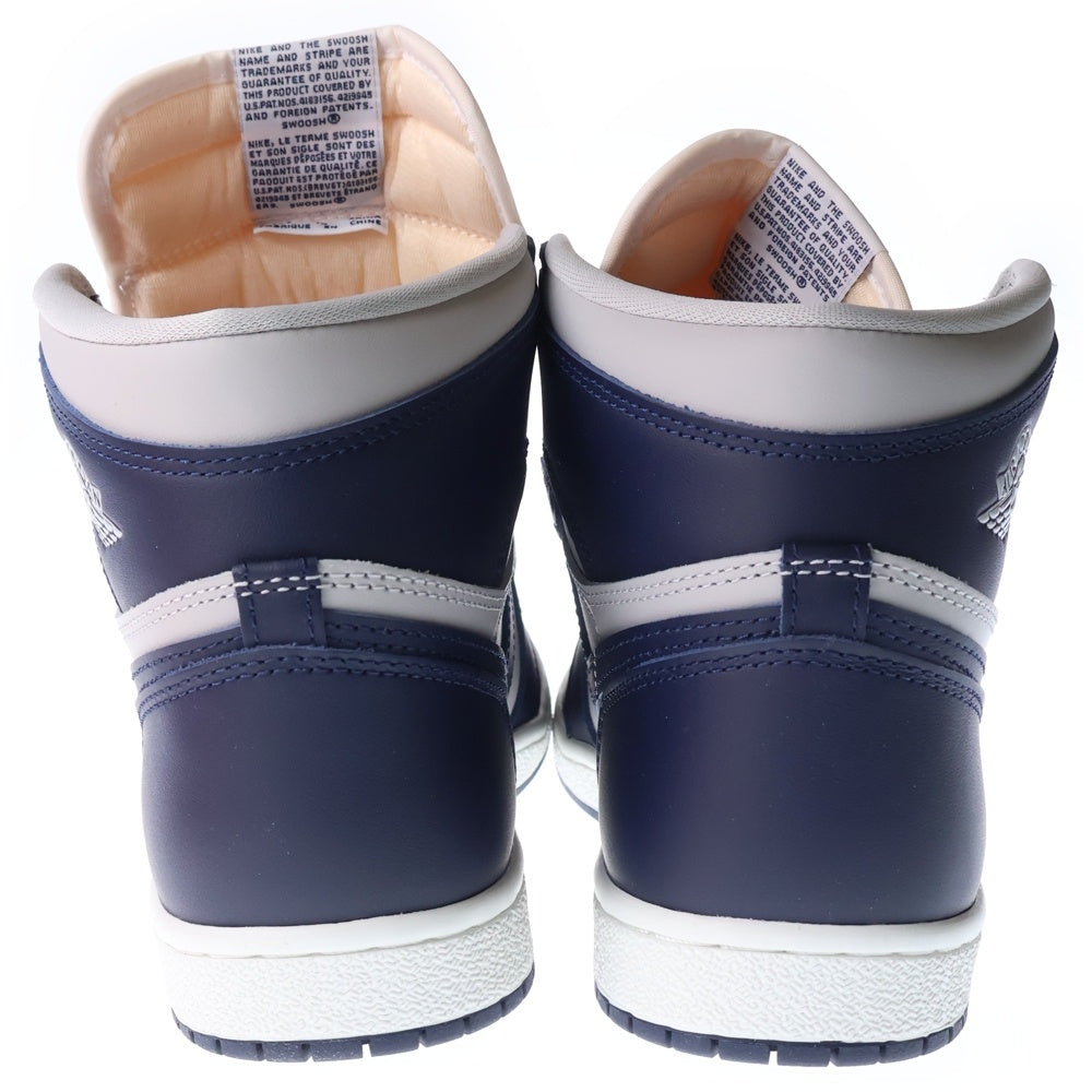 NIKE(ナイキ) AIR JORDAN 1 HIGH 85 GEORGETOWN エアジョーダン1 85 ジョージタウン ハイカットスニーカー グレー/ネイビー US9.5/27.5cm BQ4422-400