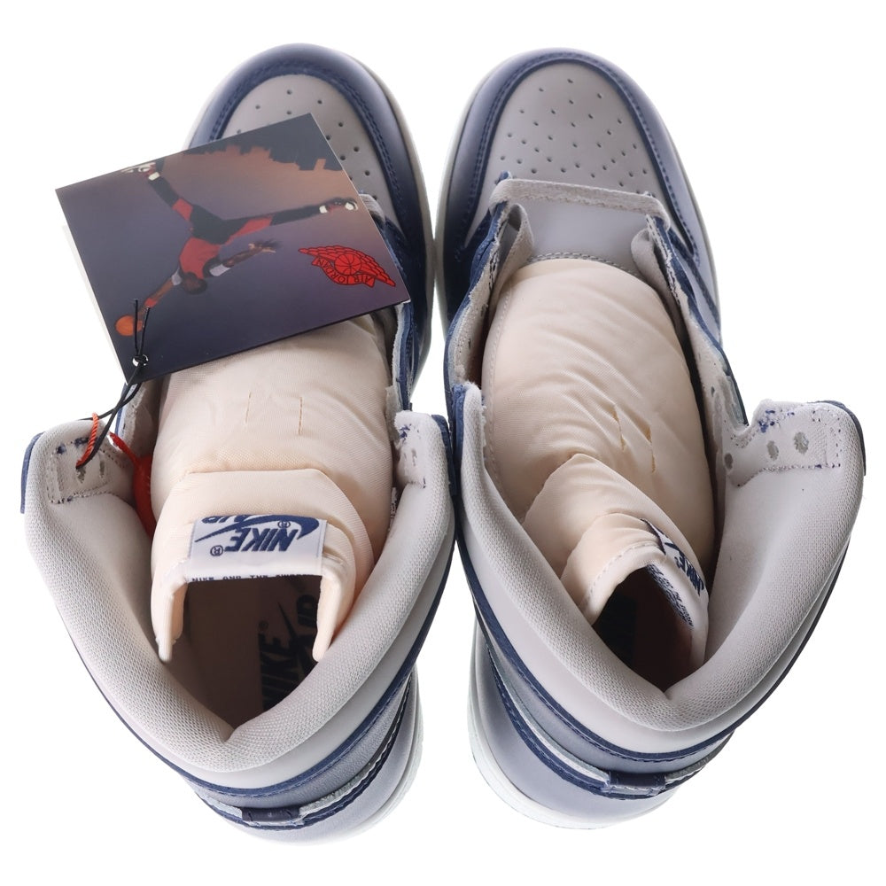 NIKE(ナイキ) AIR JORDAN 1 HIGH 85 GEORGETOWN エアジョーダン1 85 ジョージタウン ハイカットスニーカー グレー/ネイビー US9.5/27.5cm BQ4422-400