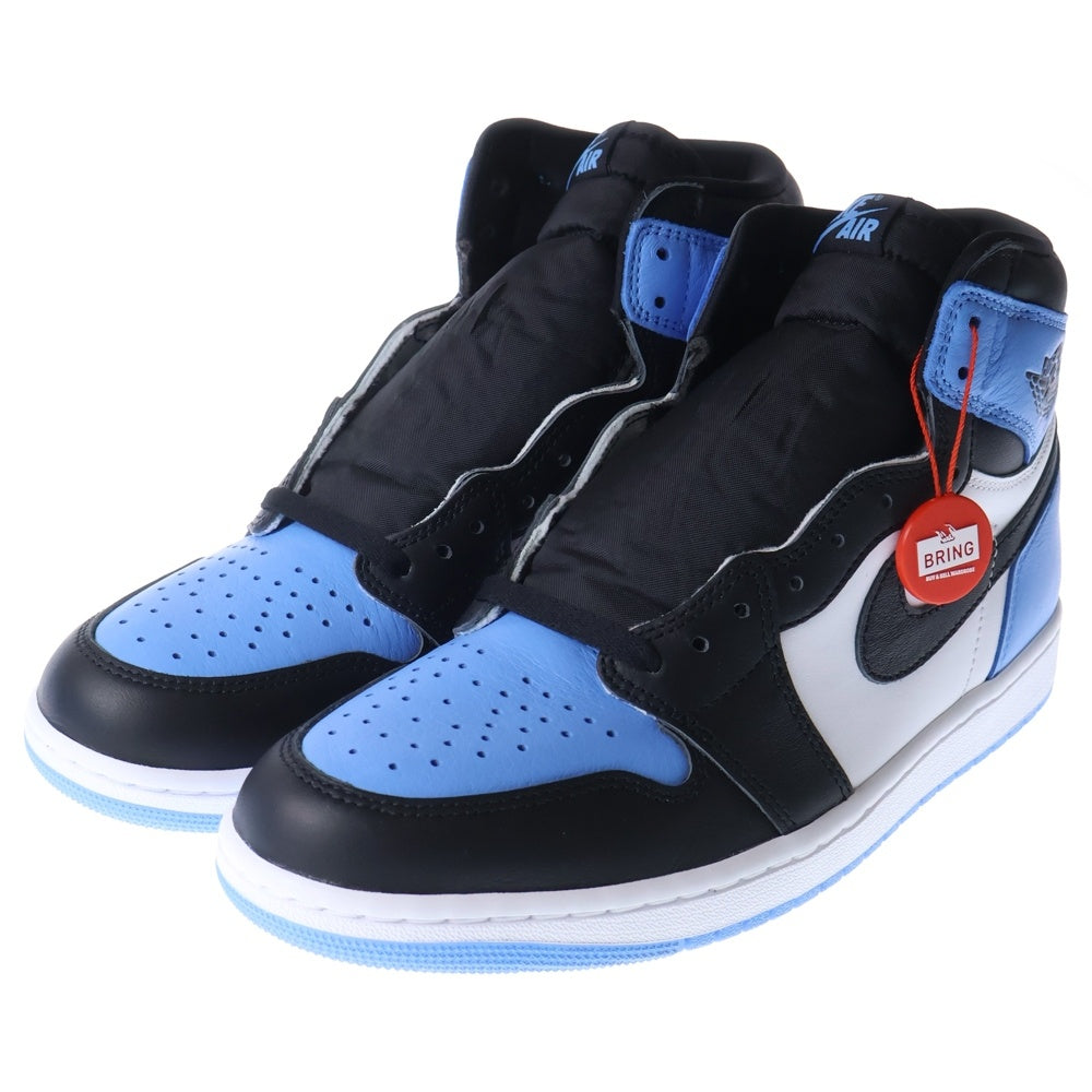 NIKE(ナイキ) AIR JORDAN 1 RETRO HIGH OG UNIVERSITY BLUE/UNC TOE エアジョーダン1 レトロ OG UNCトゥ ハイカットスニーカー US10/28cm DZ5485-400