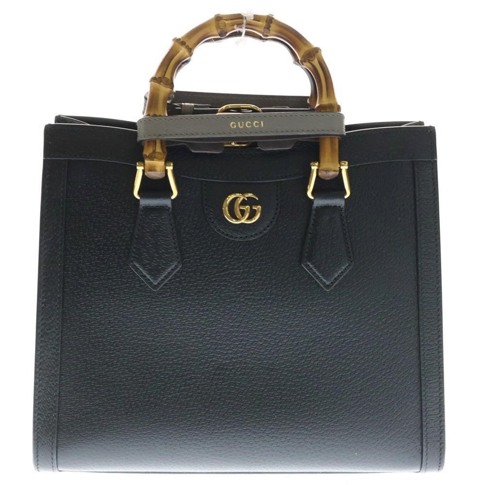 GUCCI(グッチ) ダイアナ ミディアム レザー2WAYハンドバッグ ブラック 702721 レディース