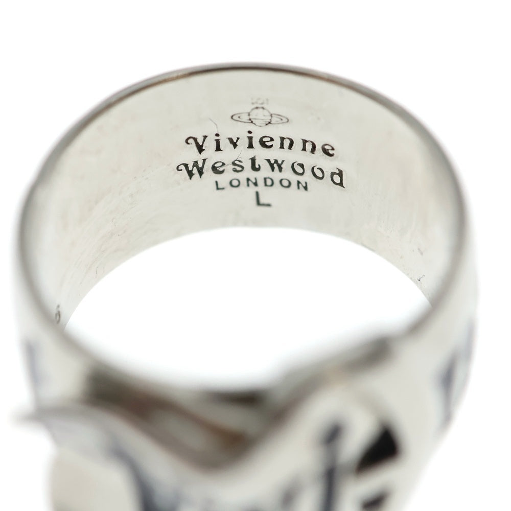 Vivienne Westwood(ヴィヴィアンウエストウッド) BELT RING ロゴ ベルトリング シルバー レディース