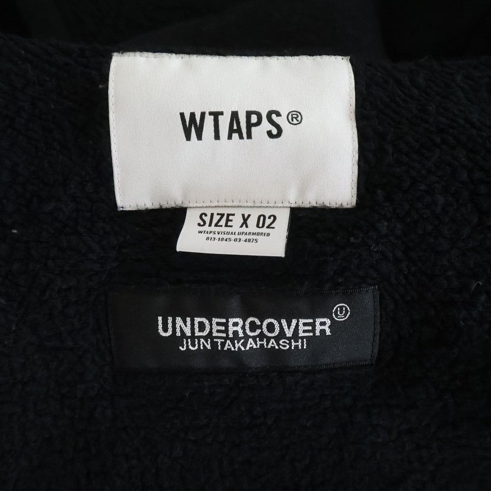 WTAPS(ダブルタップス) 21AW ×UNDERCOVER GIG HOODED COTTON アンダーカバー ギグフーデッド プルオーバーパーカー ブラック 212ATUCD-CSM02S