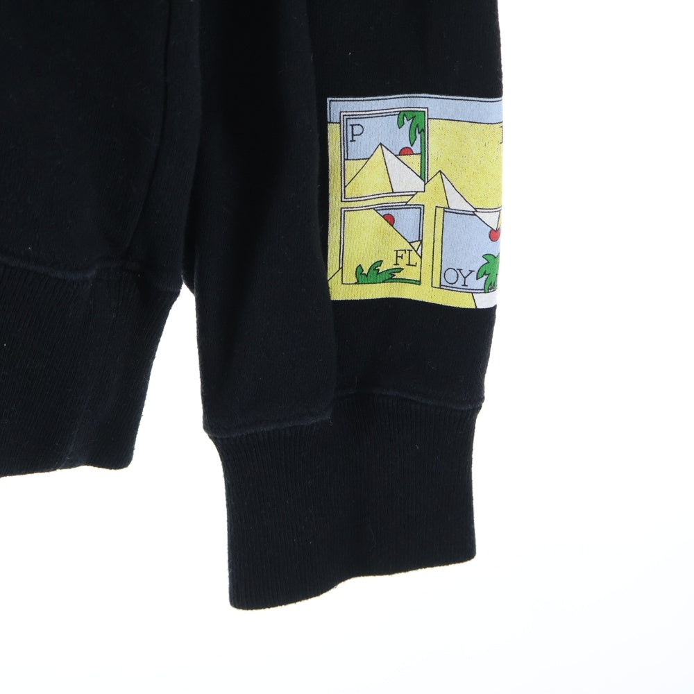 UNDERCOVER(アンダーカバー) 23SS SWEAT PF TDSOTM Pylamid/Prism ピンクフロイド ピラミッドプリズム プリンテッド クルーネックスウェットトレーナー ブラック UC1C4891-3