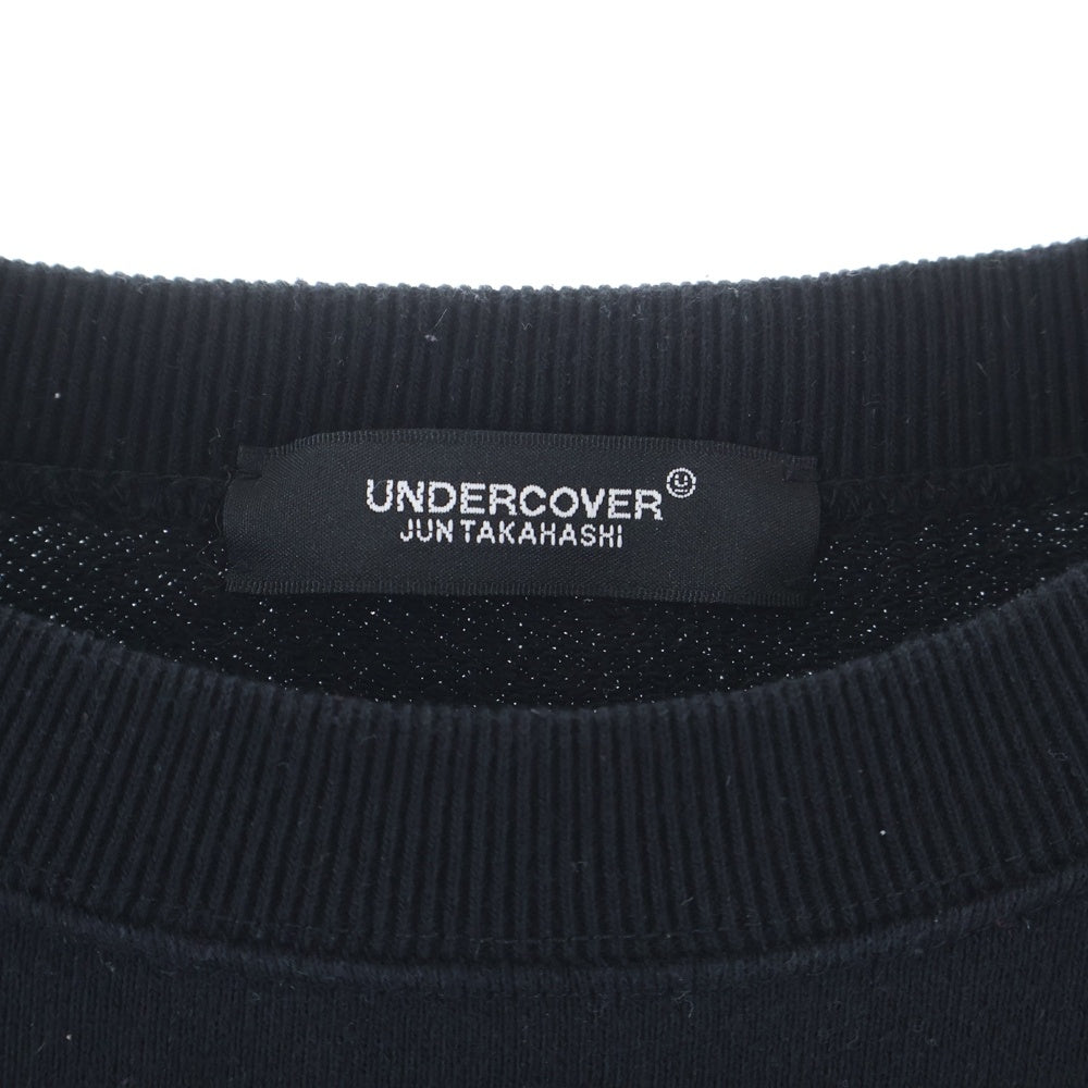 UNDERCOVER(アンダーカバー) 23SS SWEAT PF TDSOTM Pylamid/Prism ピンクフロイド ピラミッドプリズム プリンテッド クルーネックスウェットトレーナー ブラック UC1C4891-3