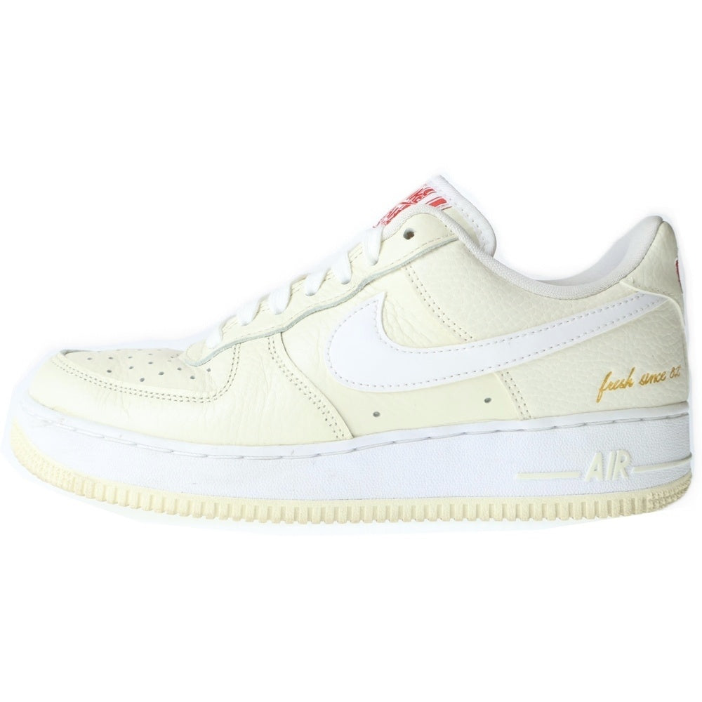NIKE(ナイキ) AIR FORCE 1 '07 PRM EMB POPCORN エアフォース 1 ロー ポップコーン ローカットスニーカー アイボリー US7/25cm CW2919-100