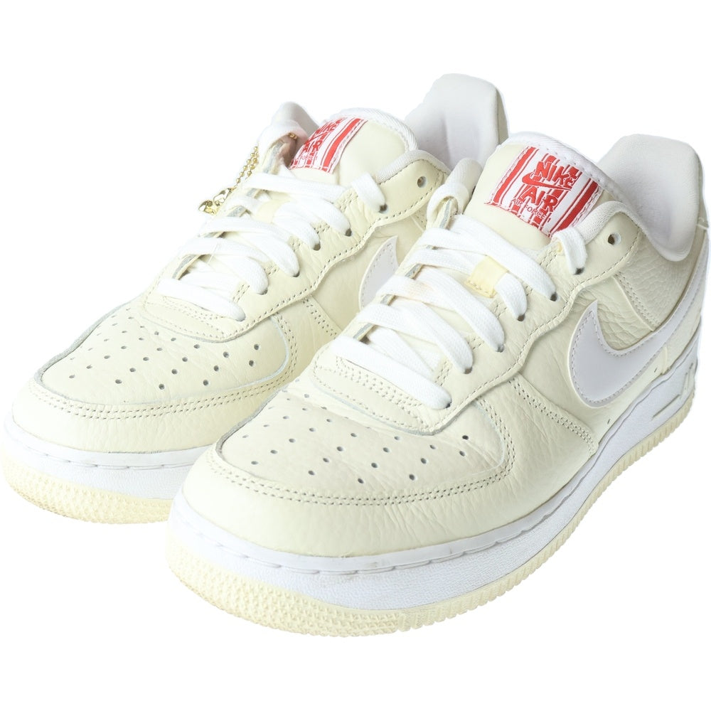 NIKE(ナイキ) AIR FORCE 1 '07 PRM EMB POPCORN エアフォース 1 ロー ポップコーン ローカットスニーカー アイボリー US7/25cm CW2919-100
