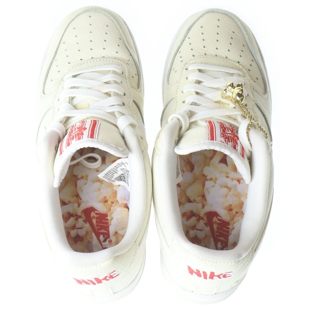 NIKE(ナイキ) AIR FORCE 1 '07 PRM EMB POPCORN エアフォース 1 ロー ポップコーン ローカットスニーカー アイボリー US7/25cm CW2919-100