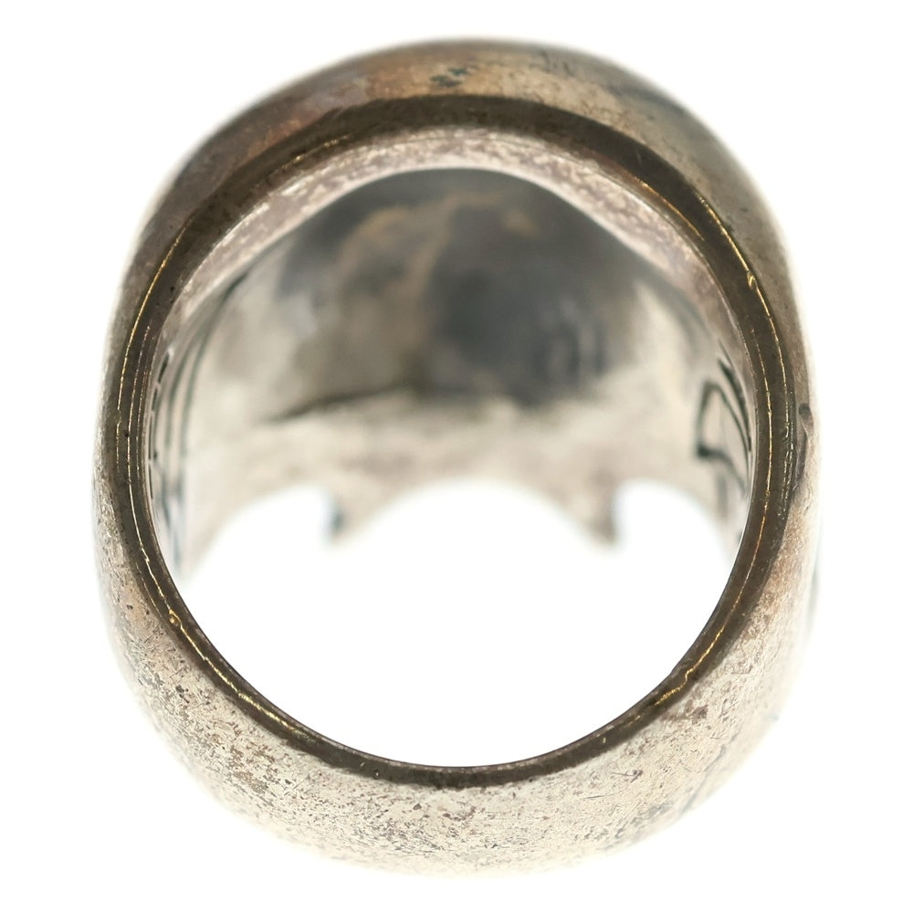 CRAZY PIG(クレイジーピッグ) EVIL SKULL RING ラージ スカルリング シルバー