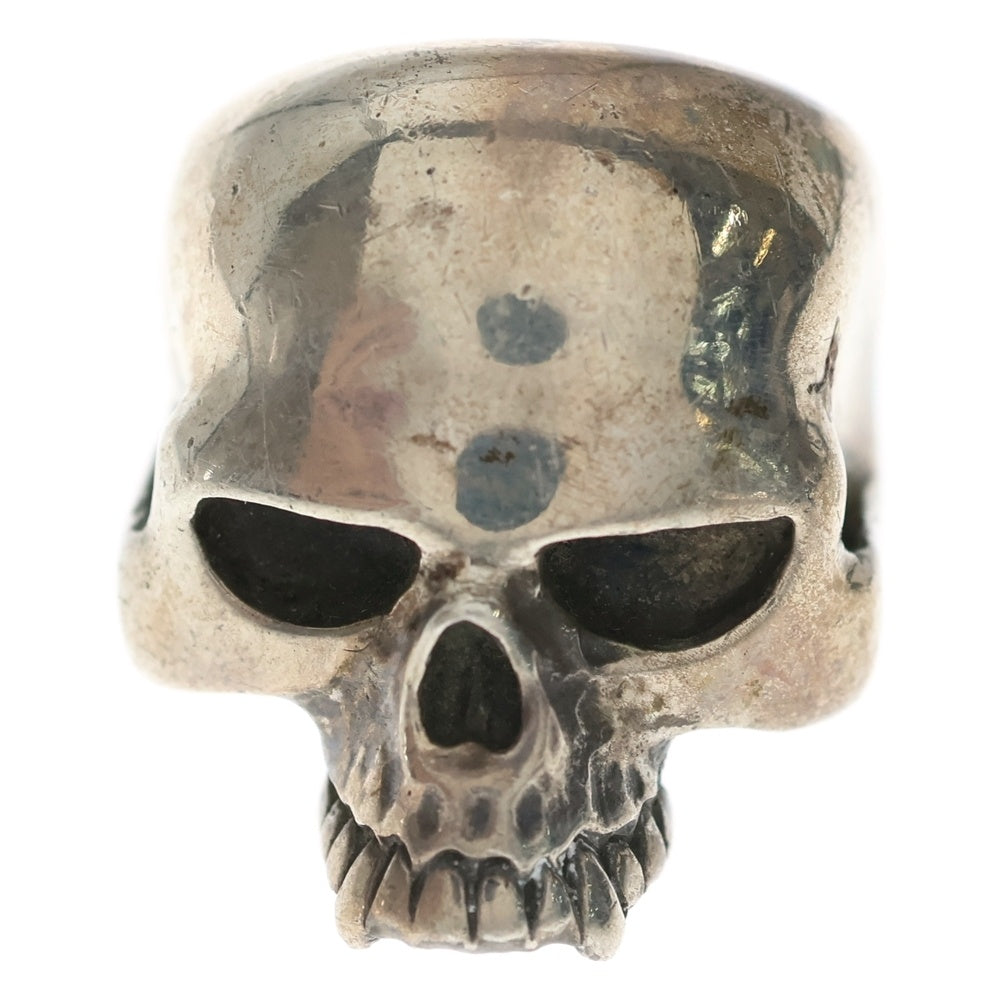 CRAZY PIG(クレイジーピッグ) EVIL SKULL RING ラージ スカルリング シルバー