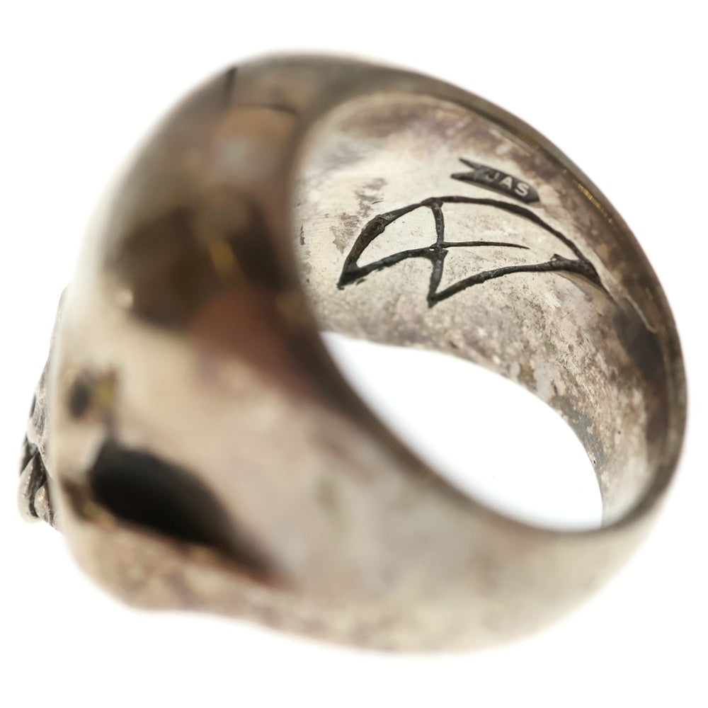 CRAZY PIG(クレイジーピッグ) EVIL SKULL RING ラージ スカルリング シルバー