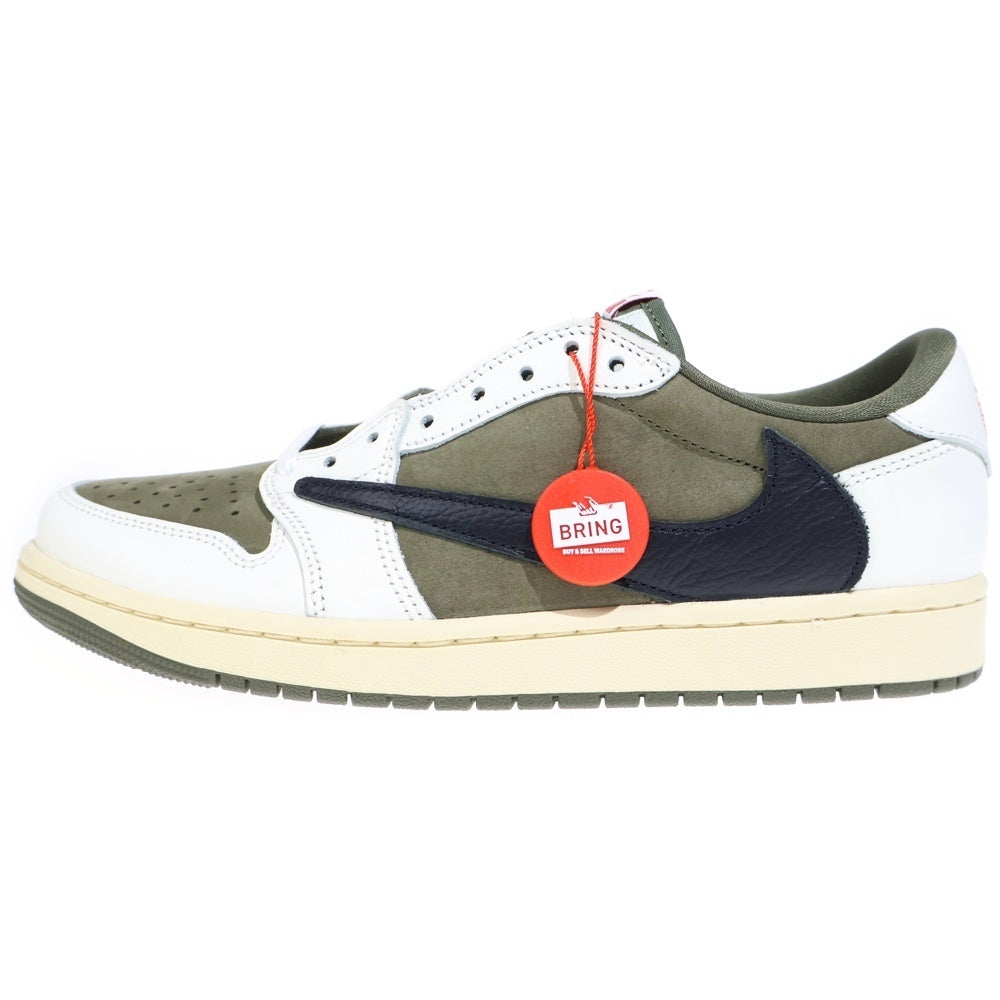 NIKE(ナイキ) ×TAVIS SCOTT AIR JORDAN1 LOW OG SP トラヴィス スコット エアジョーダン1 リバースオリーブ DM7866-200 ローカットスニーカー