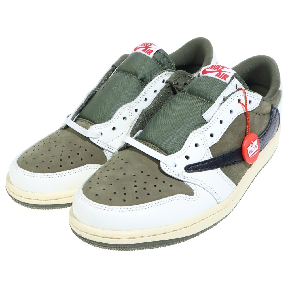 NIKE(ナイキ) ×TAVIS SCOTT AIR JORDAN1 LOW OG SP トラヴィス スコット エアジョーダン1 リバースオリーブ DM7866-200 ローカットスニーカー