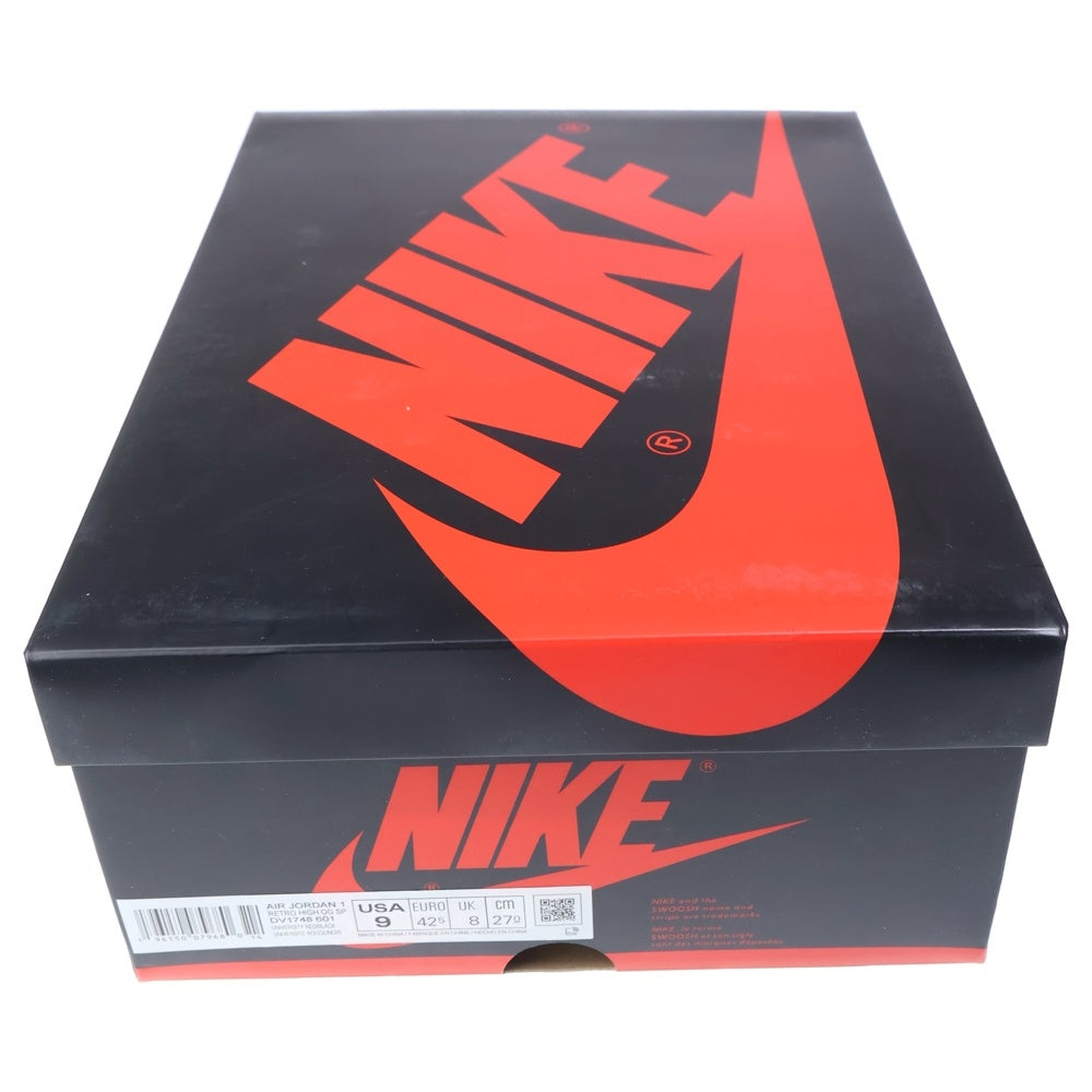 NIKE(ナイキ) AIR JORDAN 1 HIGH OG SP SPIDER-MAN DV1748-601 エアジョーダン1 ハイカットスニーカー オリジナル スパイダーマン レッド US9/27.0cm