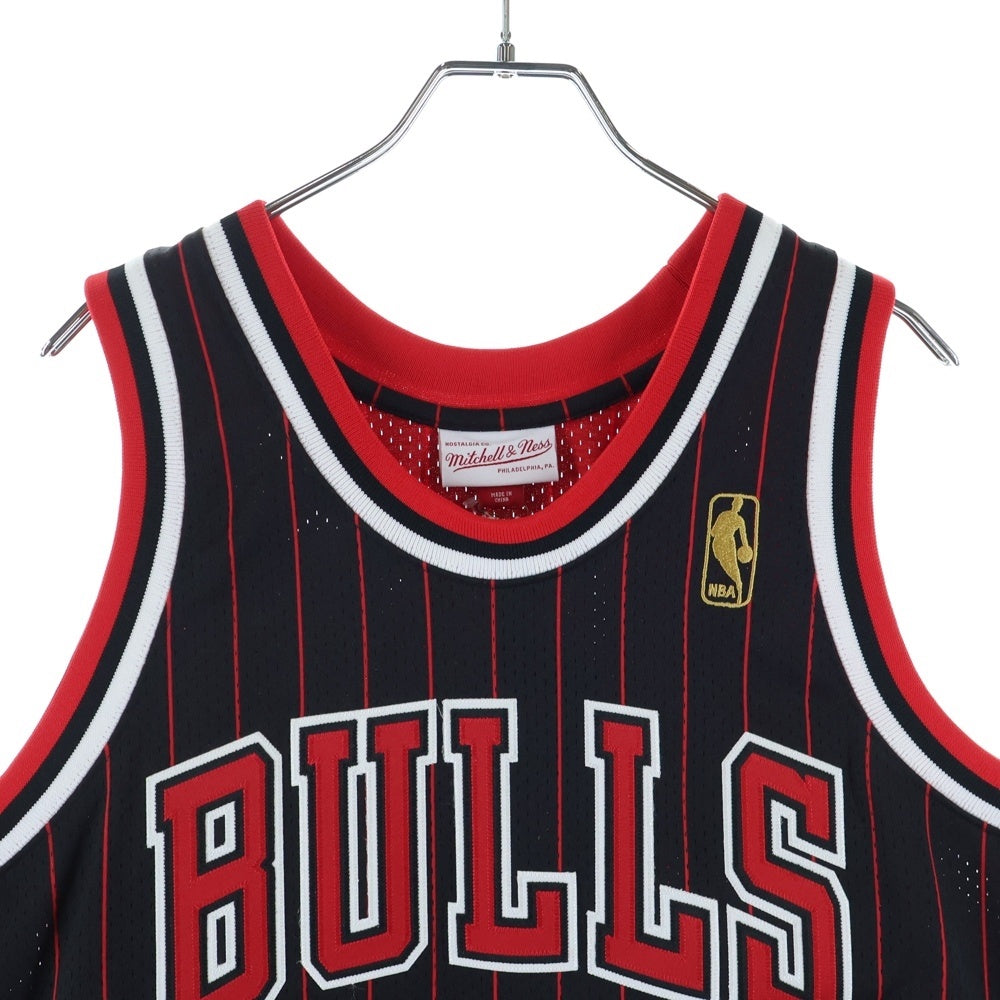 Mitchell&Ness(ミッチェル アンド ネス) Michael Jordan 1996-97 Chicago Bulls Authentic Jersey シカゴブルズユニフォーム ノースリーブタンクトップ ブラック/レッド