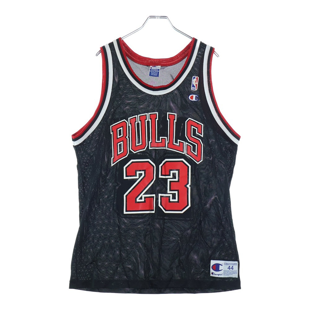 CHAMPION(チャンピオン) NBA Michael Jordan Chicago Bulls Jersey シカゴブルズ ユニフォーム ノースリーブタンクトップ ブラックレッド