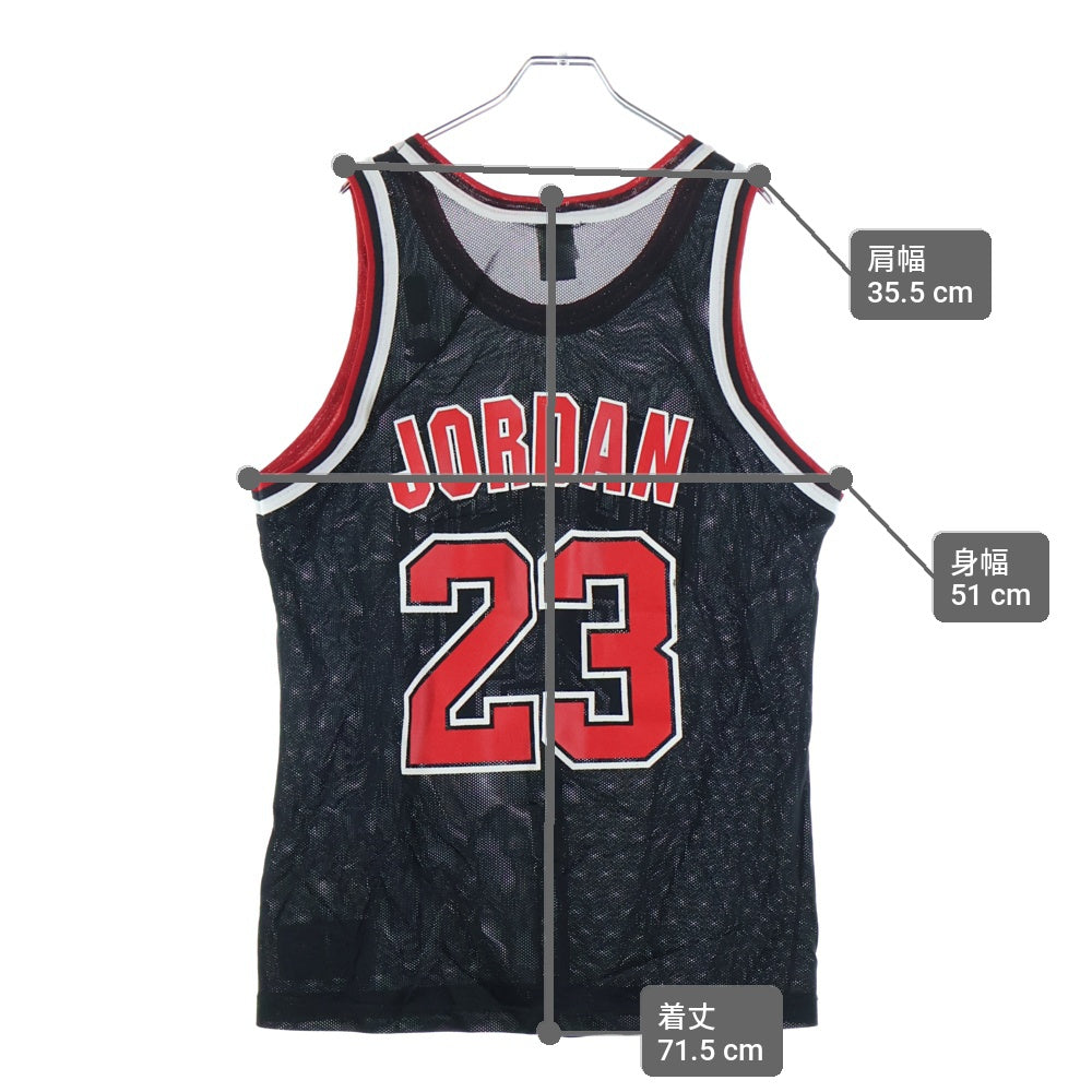 CHAMPION(チャンピオン) NBA Michael Jordan Chicago Bulls Jersey シカゴブルズ ユニフォーム ノースリーブタンクトップ ブラックレッド