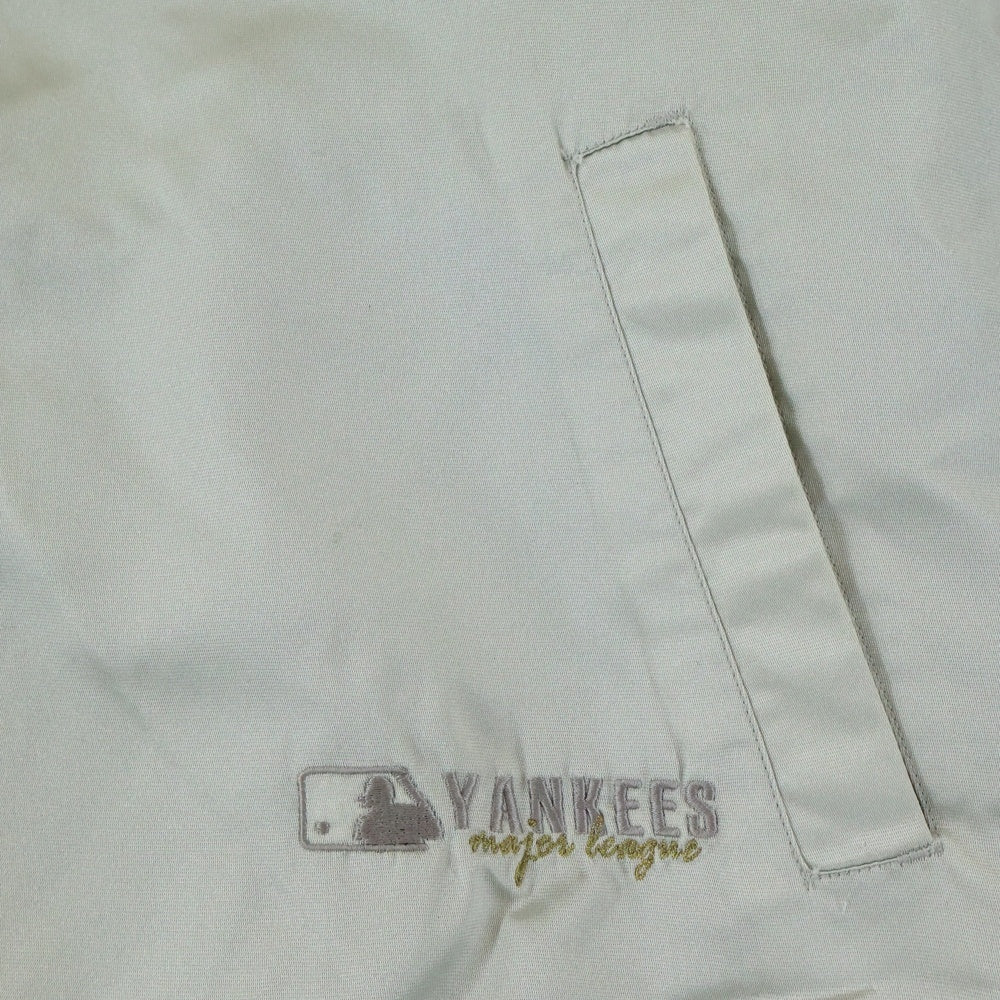 VINTAGE(ヴィンテージ) 90s-00s MLB Yankees ヤンキース ナイロンスタジャン シルバー