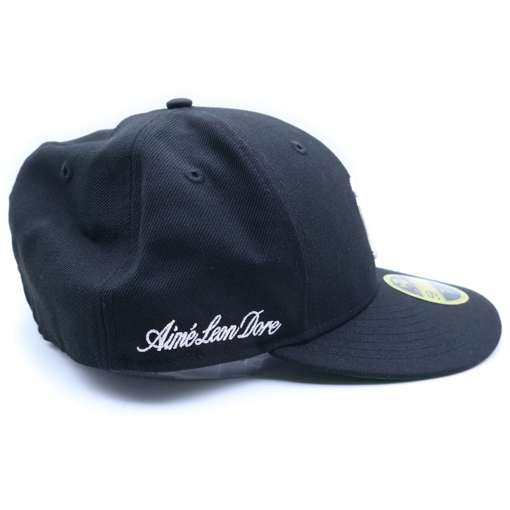 NEW ERA(ニューエラ) ×AIME LEON DORE エメリオンドレ エンブロイダリーデザイン ニューヨークヤンキース ベースボールキャップ 帽子 ブラック