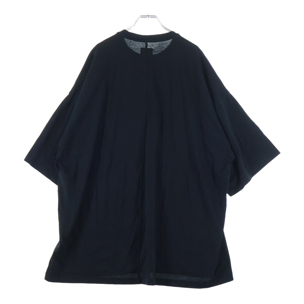 Rick Owens(リックオウエンス) 23SS ×CHAMPION LOGO EMBROIDERED TOMMY TEE チャンピオン ロゴデザイン トミー クルーネック カットソー カットソー 半袖Tシャツ ブラック CM02C9229-CHJEG