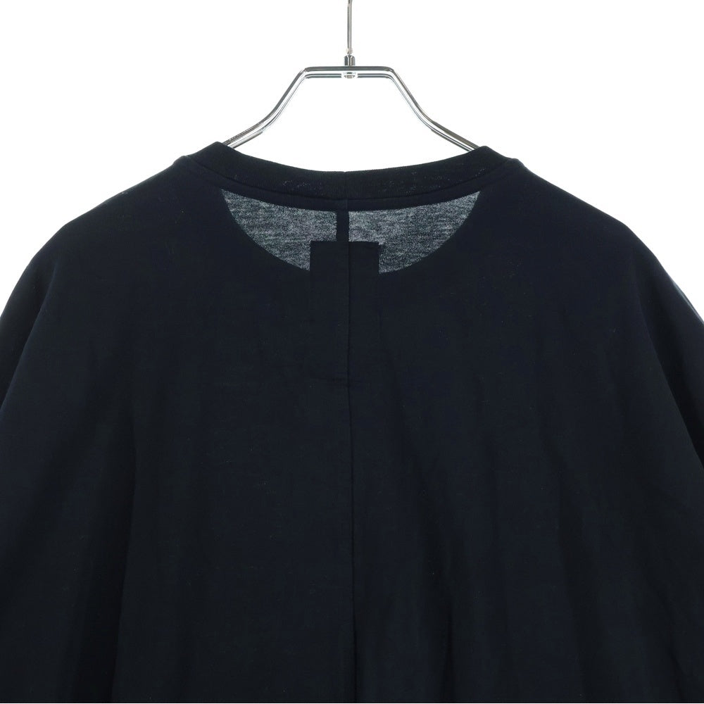 Rick Owens(リックオウエンス) 23SS ×CHAMPION LOGO EMBROIDERED TOMMY TEE チャンピオン ロゴデザイン トミー クルーネック カットソー カットソー 半袖Tシャツ ブラック CM02C9229-CHJEG