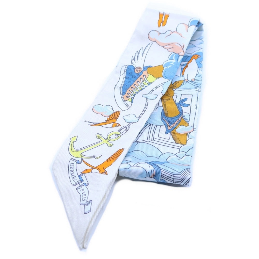 HERMES(エルメス) ツイリー SUR MON NUAGE 私の雲 シルクスカーフ マルチ レディース